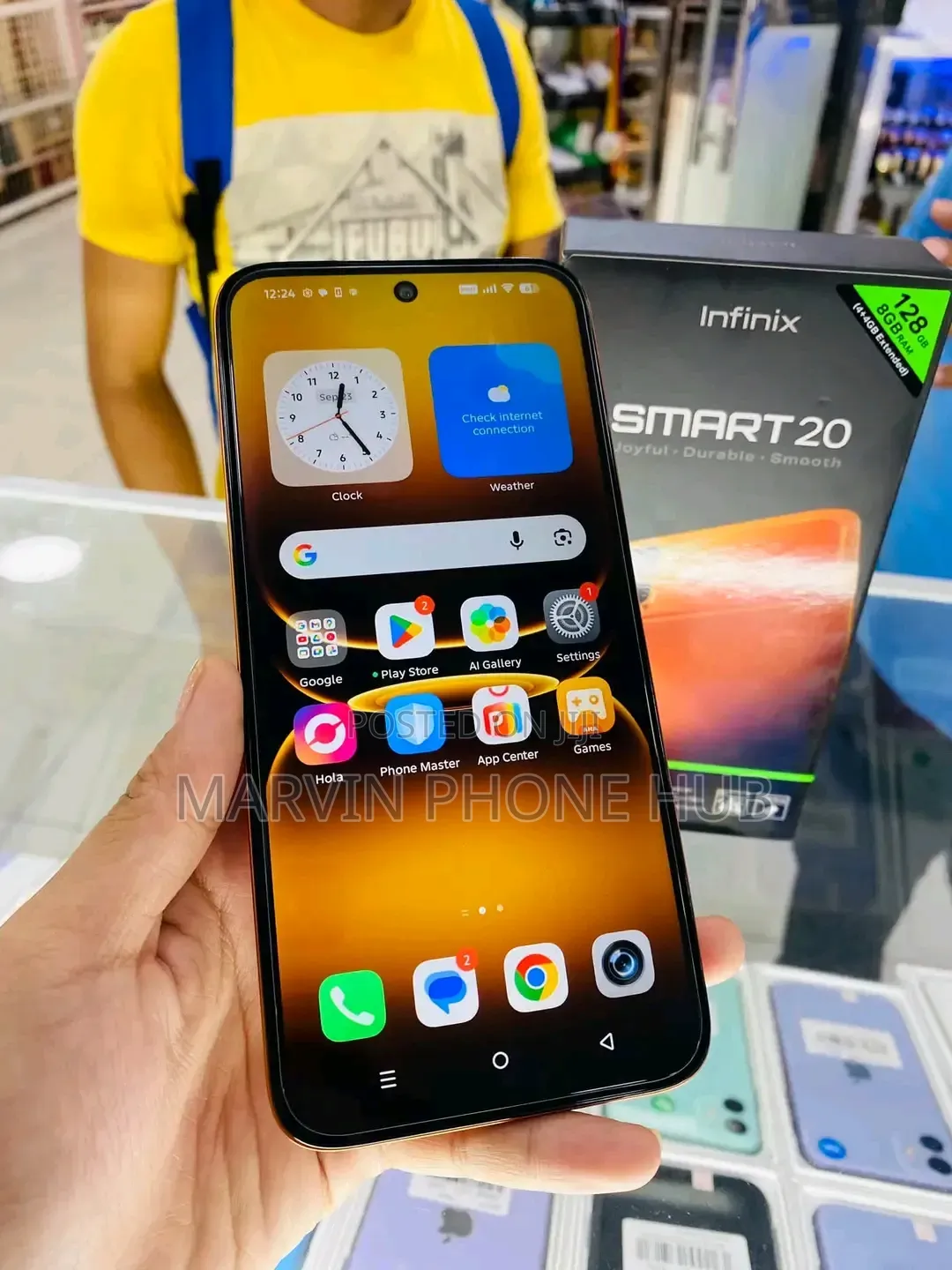 New Infinix Smart 20 128 GB Rose Gold