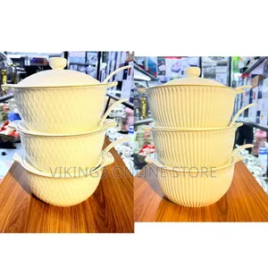 3-Piece Ceramic Serving Bowl Sets Crafted for Elegant Buffet