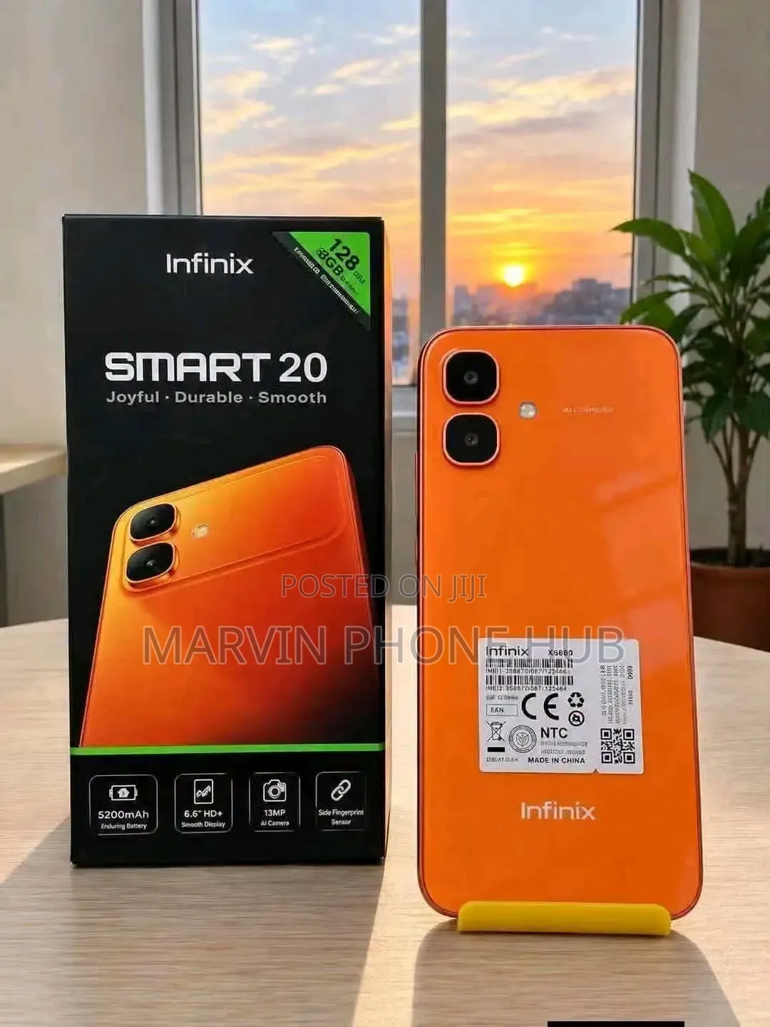 New Infinix Smart 20 128 GB Orange