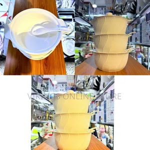 Ceramic Serving Dishes With Serving Spoons at a Set of 3