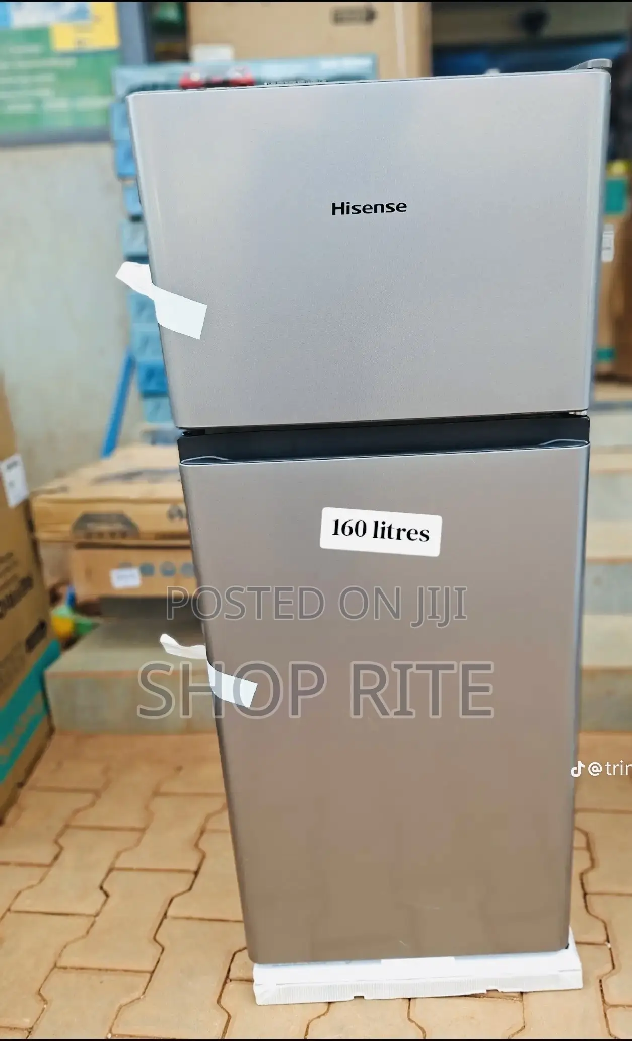 Hisense Original Double Door 160 Liters Automatic Cooling Refrigerator