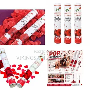 Rose Petal Confetti Cannon Party Popper | Wedding Flower Petal Shooter