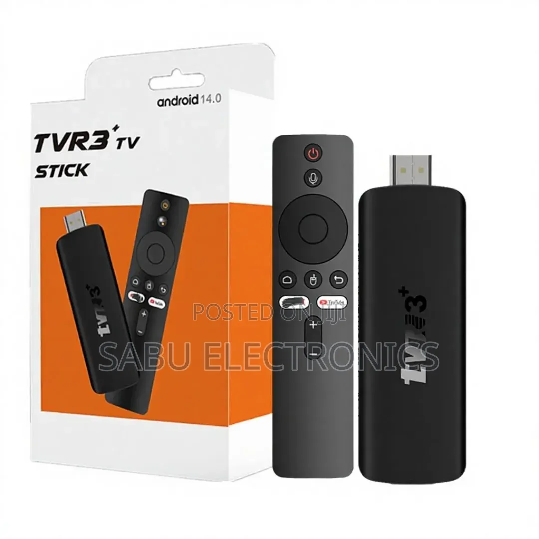 TVR3+ Android TV Stick 2GB RAM 8GB Storage With Voice Remote