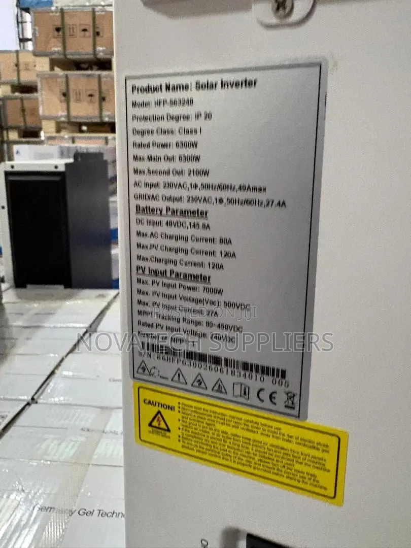 Brand New AllGrand 6.3kW Hybrid Solar Inverter 7000W PV Input