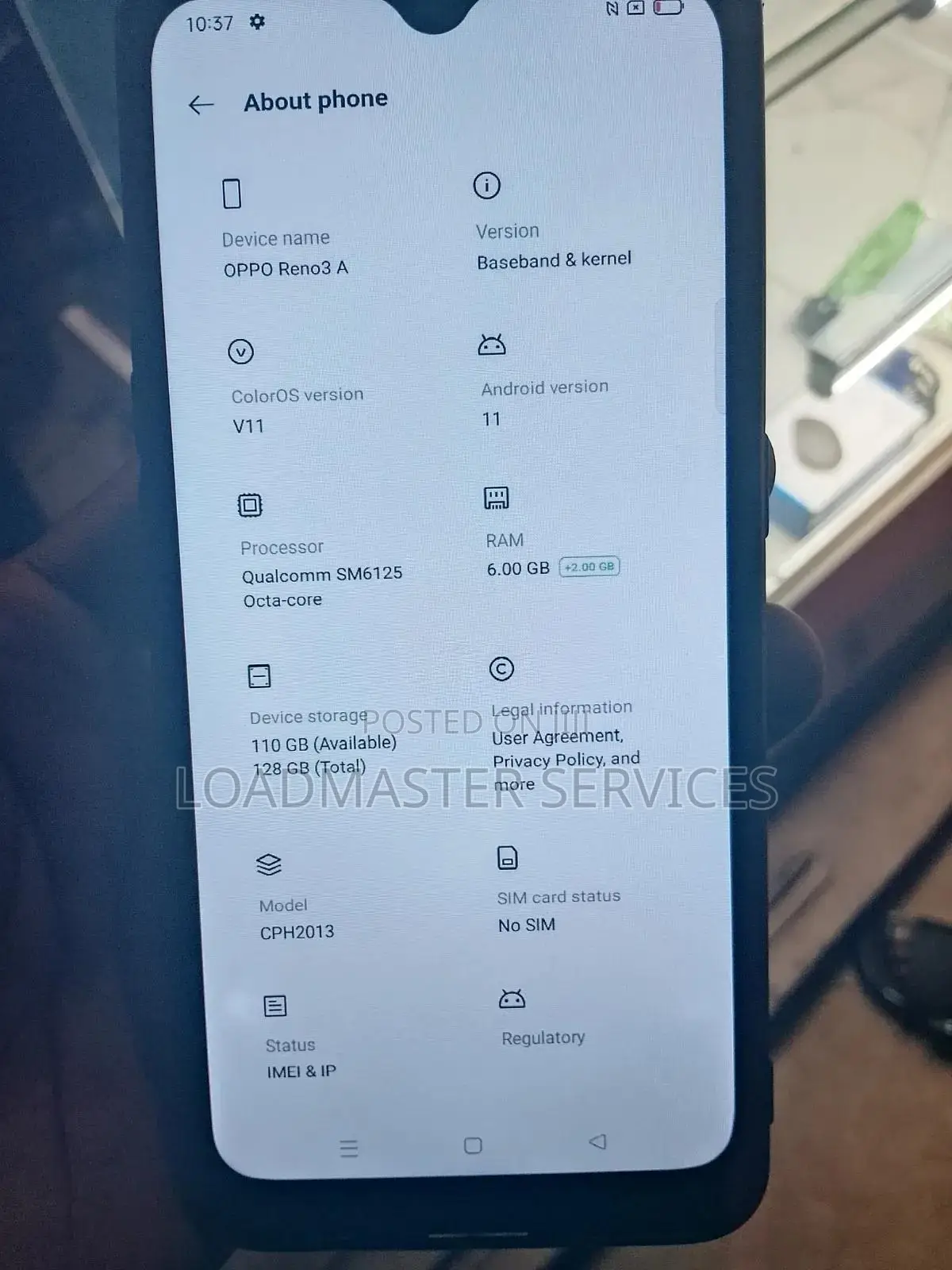 Oppo Reno 128 GB Black