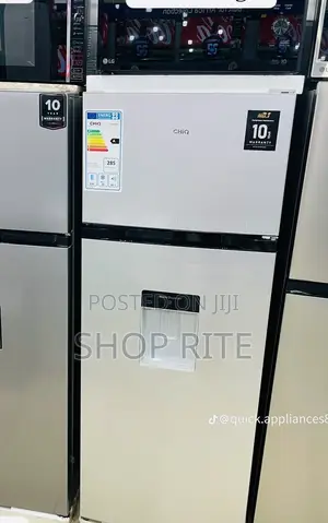 Chiq 270l Refrigerator Double Door With Dispenser Original