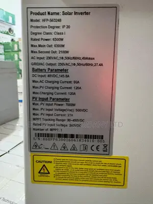 AllGrand 6.3kW Solar Inverter 48V Hybrid 6300W