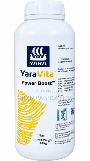 YARA Vita Power Boost (Bo, Zn, N, Mg) Foliar Fertilizer 1Ltrs