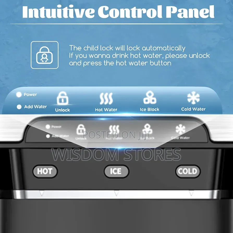 Water Cooler Dispenser With Ice Maker 3 in 1