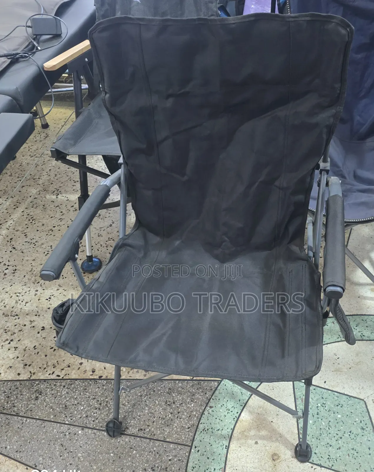 Heavy-Duty Portable Folding Camping Chair.