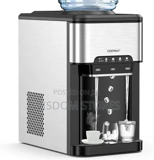 3-in-1 Portable Hot Cold Water Cooler With 48lbs/24h Ice Machine
