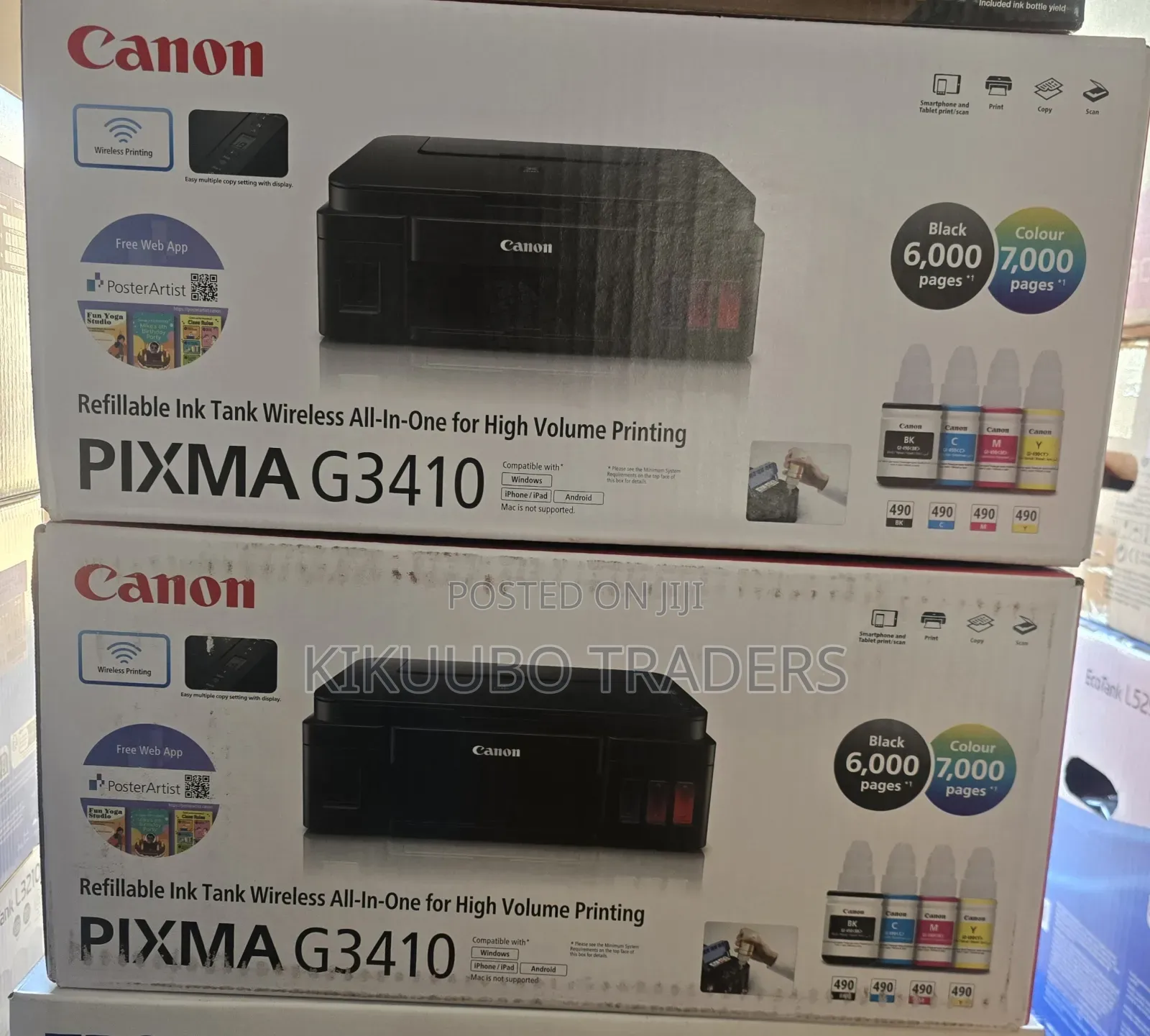 Canon PIXMA G3410, a Refillable Ink Tank Wireless All-in-One Printer