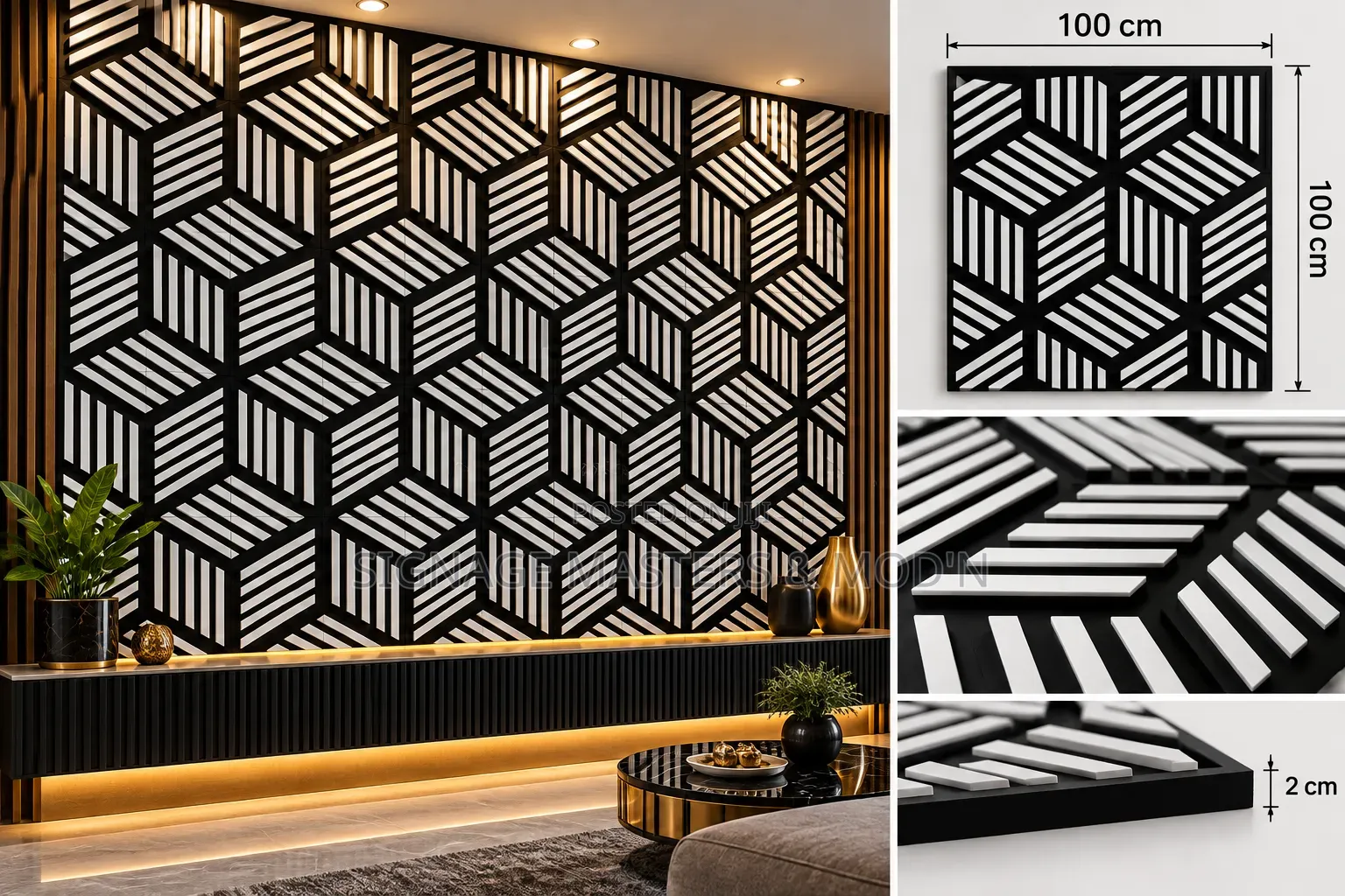 3d Cube Wall Panels