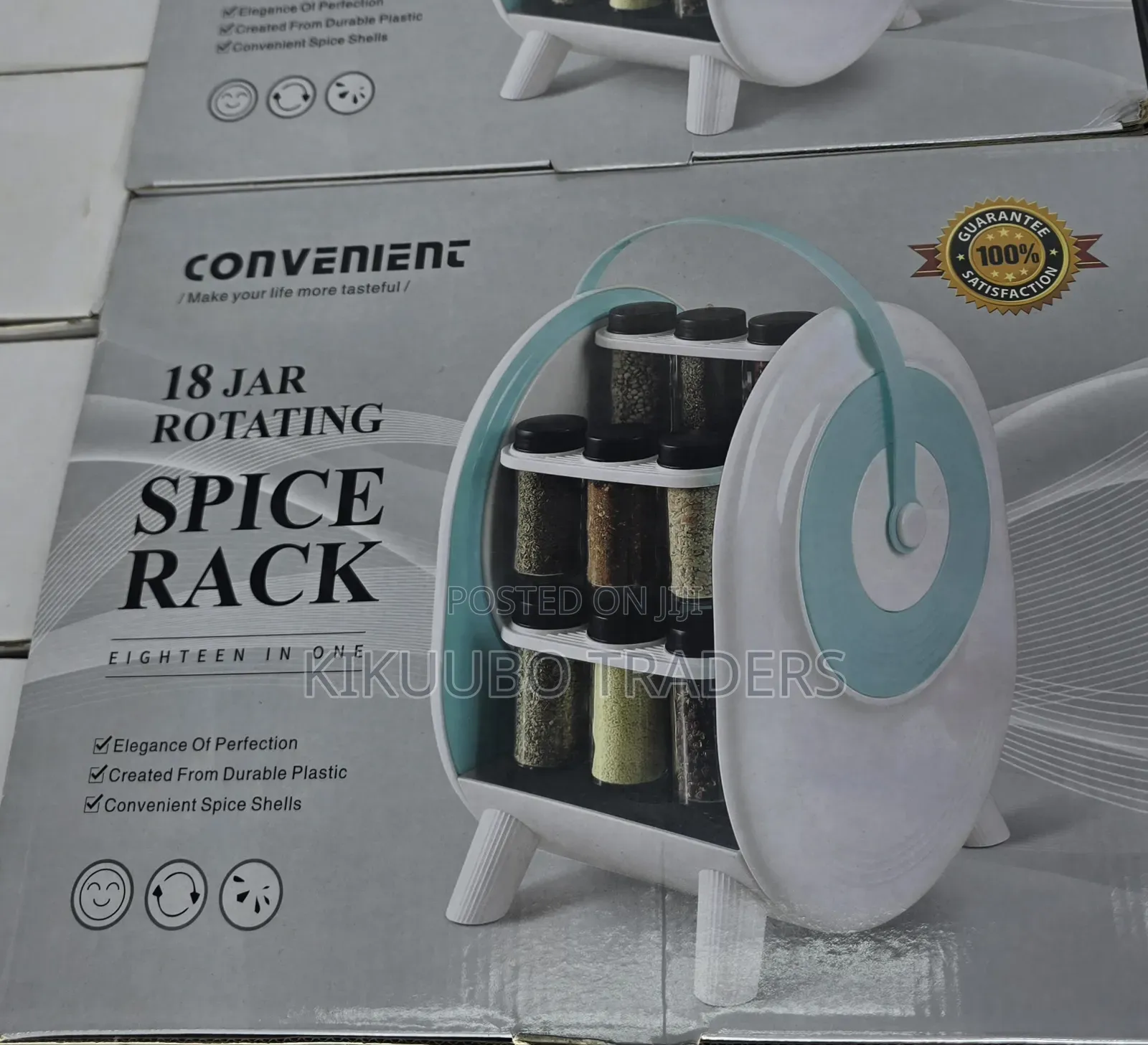18 Jar Rotating Spice Rack