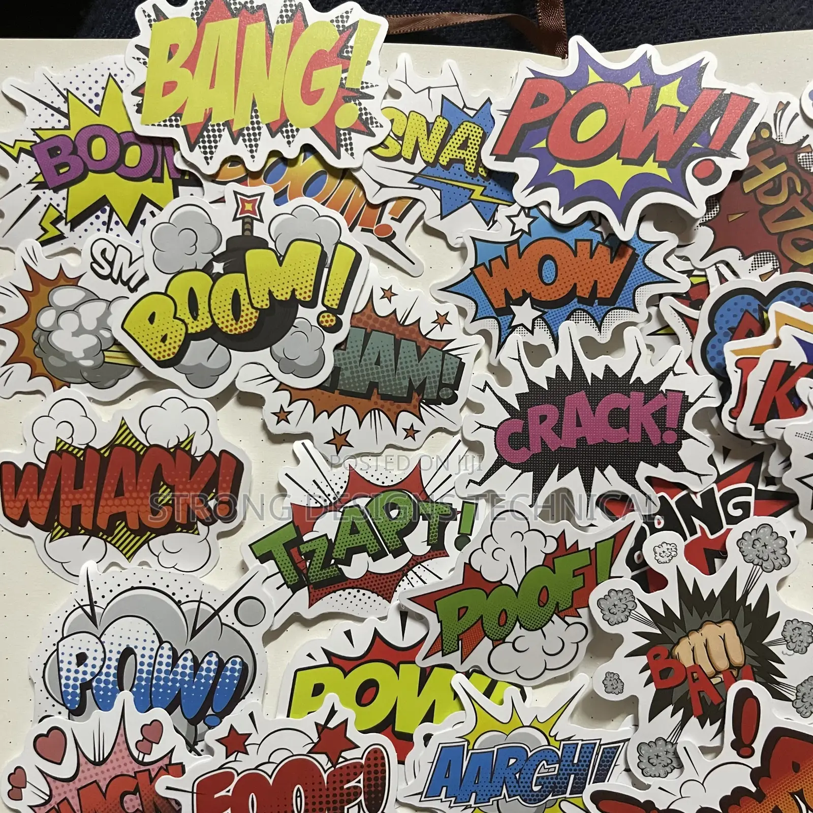 Comic Books Pop Art Laptop Stickers.