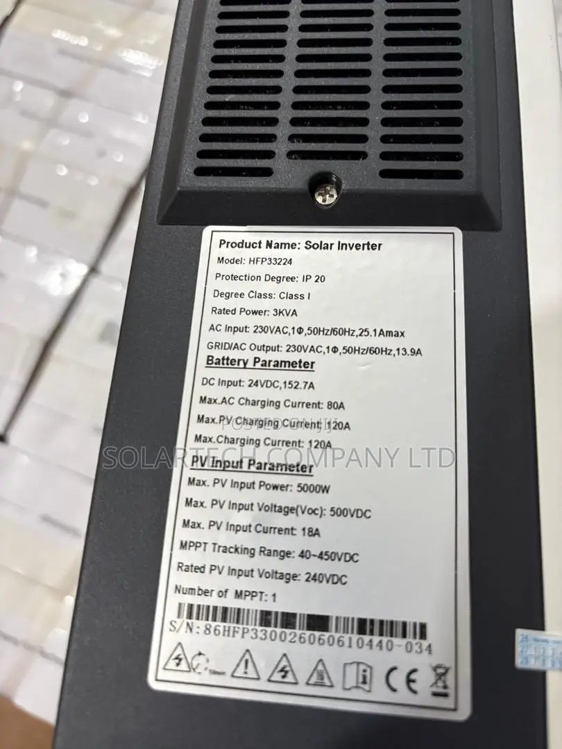 AllGrand 3kVA Solar Inverter 24V 120A MPPT Charger