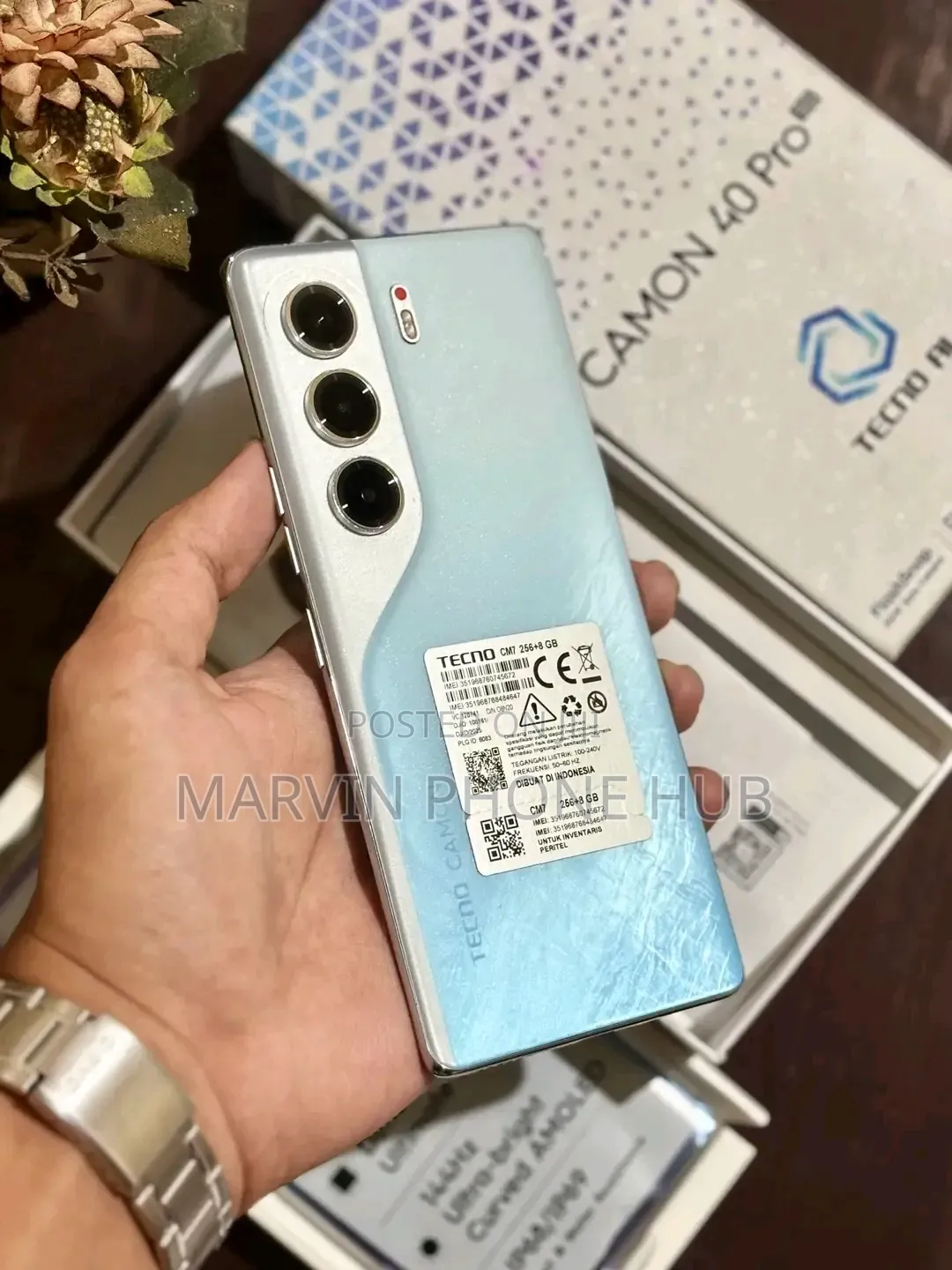 New Tecno Camon 40 Pro 4G 256 GB Blue