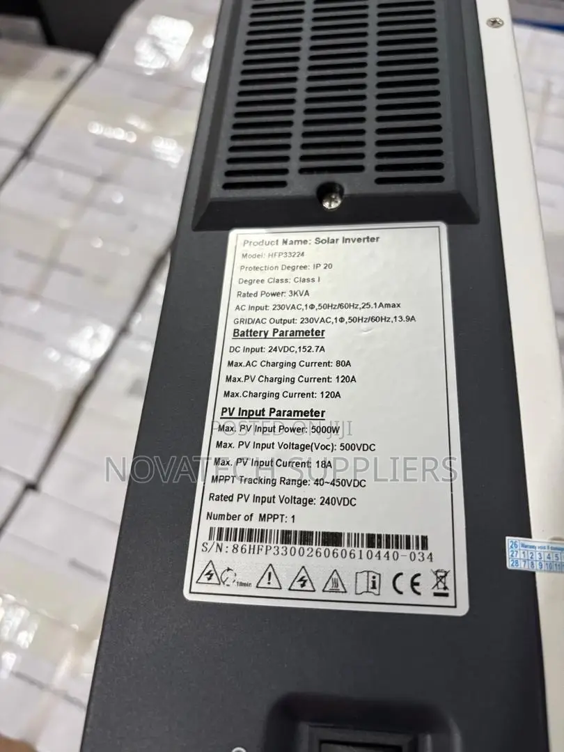 AllGrand 3kVA Solar Inverter 24V 120A MPPT Charger