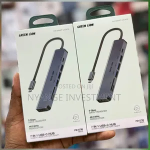 Green Lion 7-in-1 USB-C Hub Featuring a HDMI Port and 87W Power .
