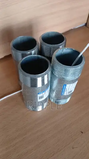 40×100mm Galvanized Steel Pipe Nipple – Threaded Connector