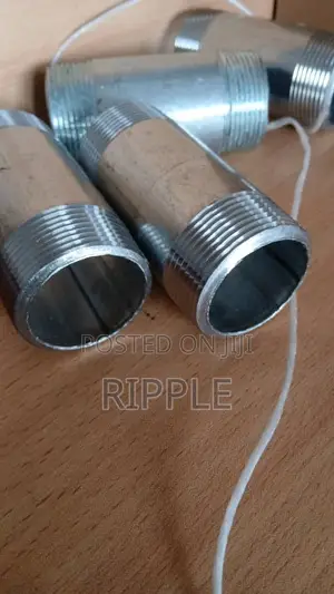 40×100mm Galvanized Steel Pipe Nipple – Threaded Connector