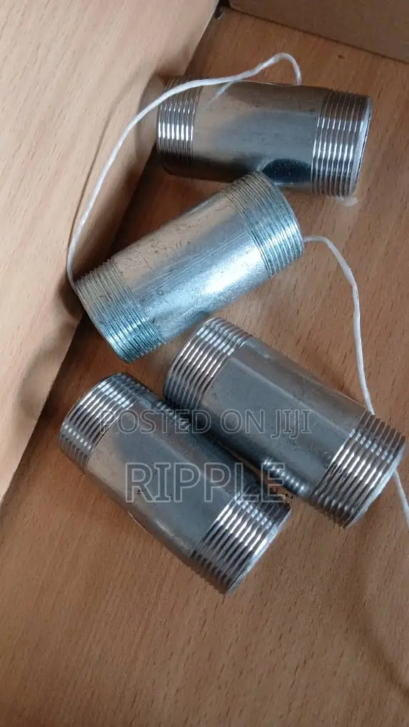 40×100mm Galvanized Steel Pipe Nipple – Threaded Connector