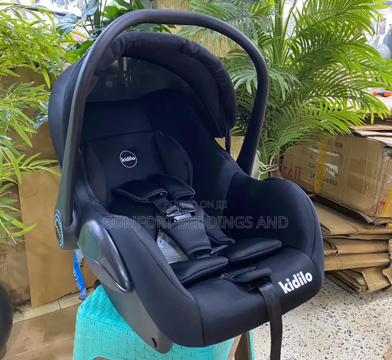 Incline Baby Car Seat Black