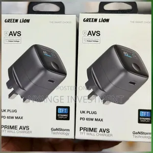 Green Lion Prime AVS TFT Wall Charger 65W.