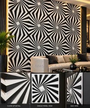 Optical Starburst 3d Decorative Panels