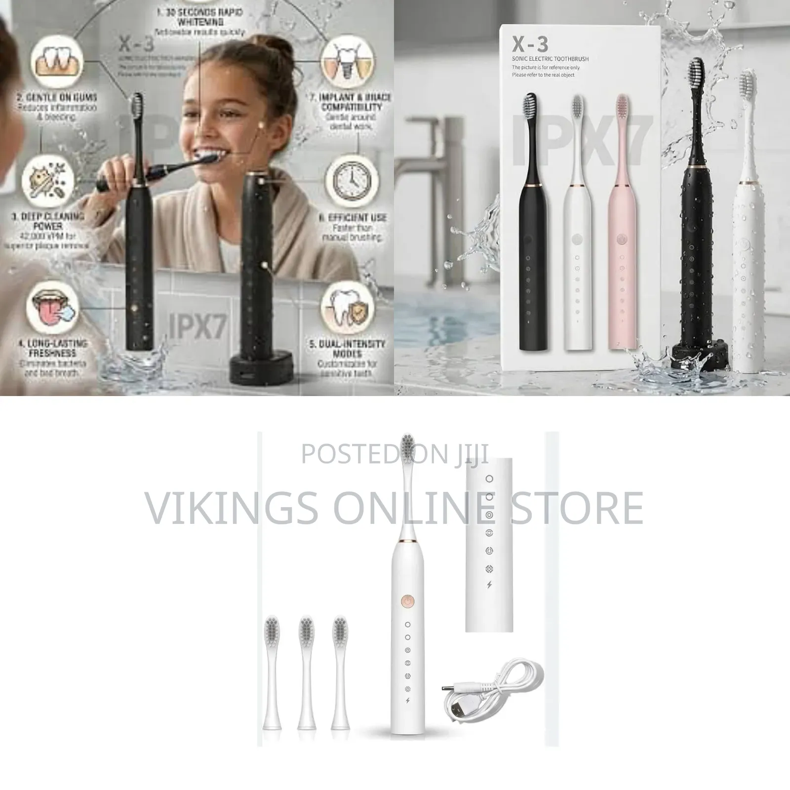 Electric Toothbrush
X-3 Sonic Electric Toothbrush