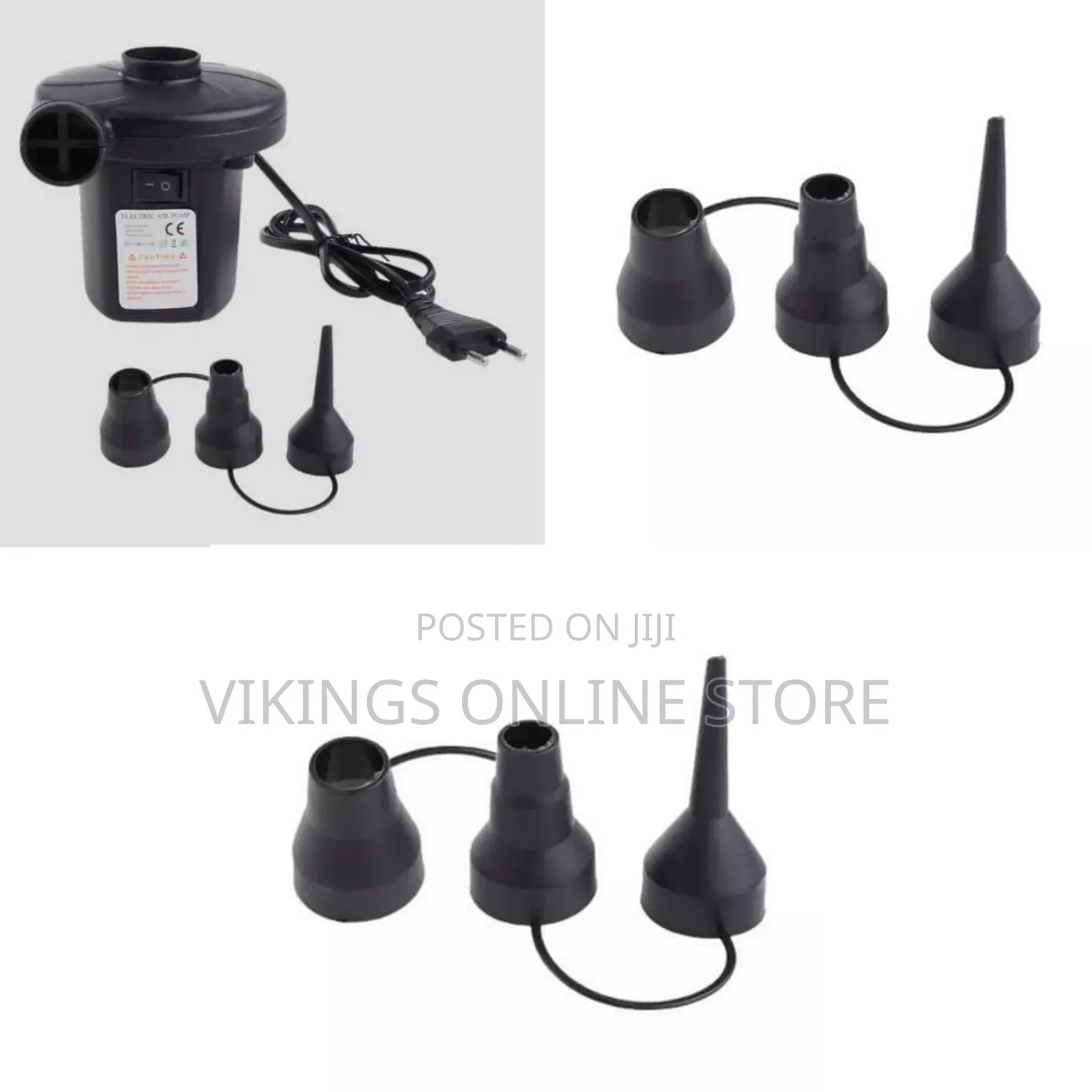Black Electric Air Pump for Inflatable Bed Airbed