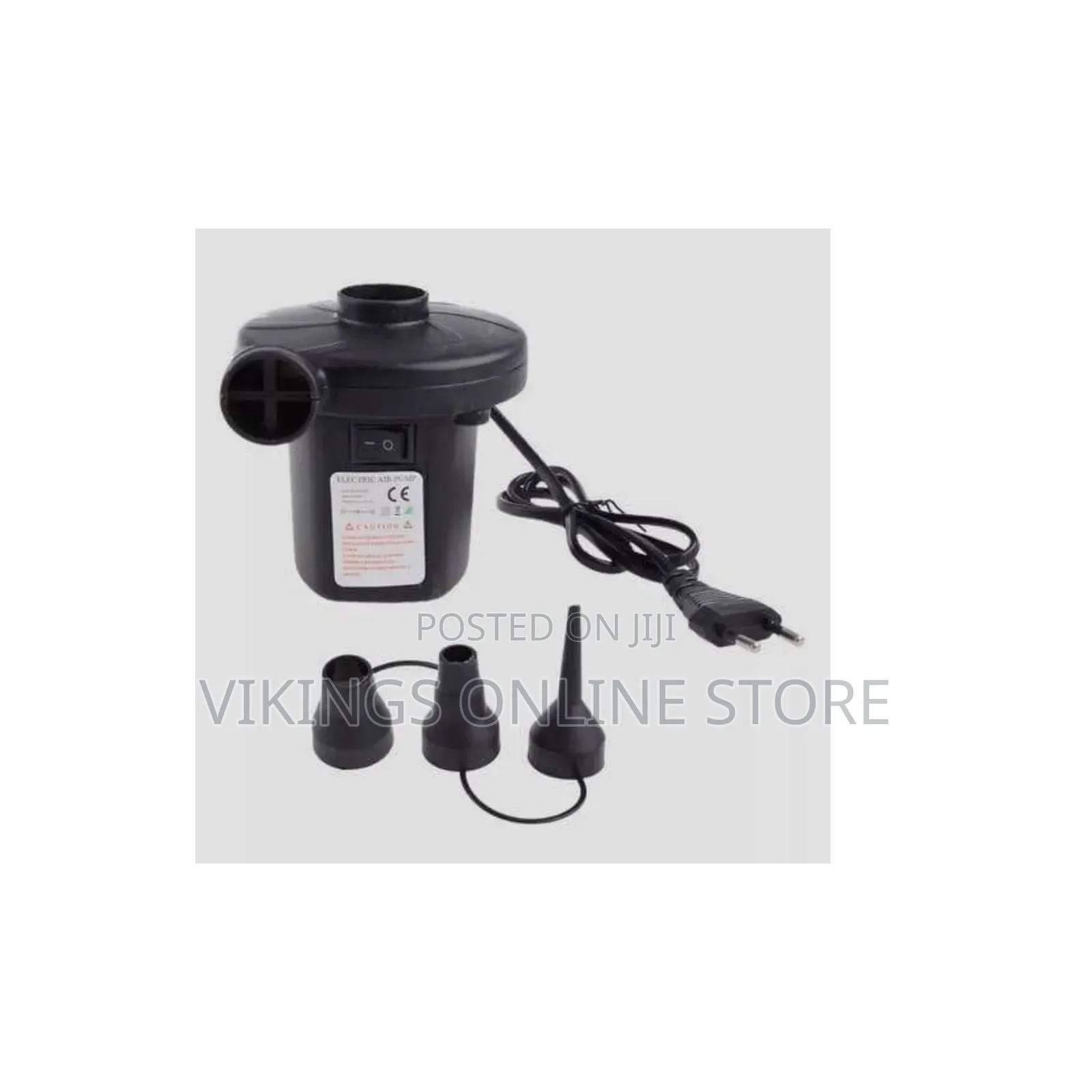 Black Electric Air Pump for Inflatable Bed Airbed