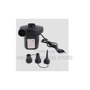 Black Electric Air Pump for Inflatable Bed Airbed
