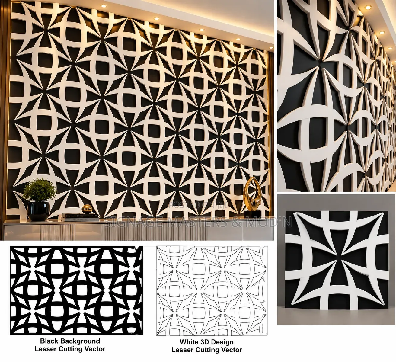 Bold Curved Star Wall Panels