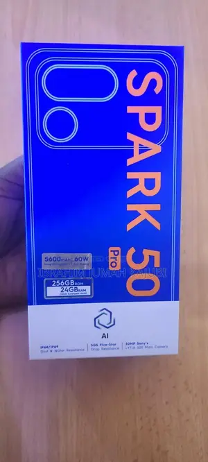 New Tecno Spark 50 Pro 256 GB Black