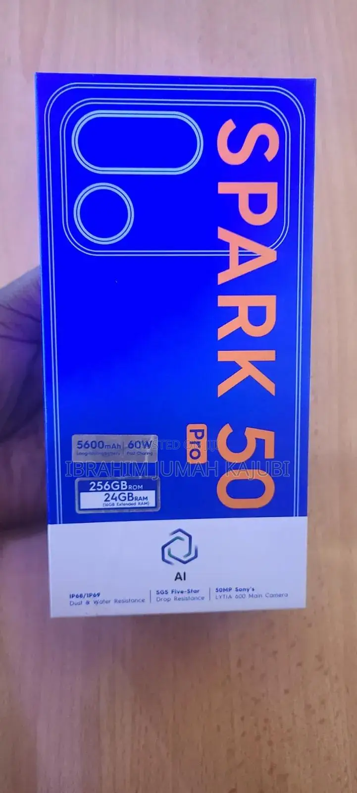 New Tecno Spark 50 Pro 256 GB Black