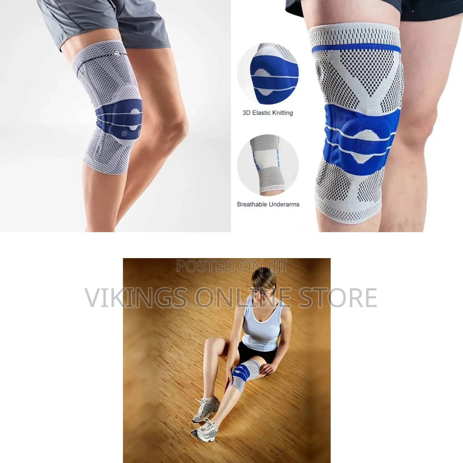 Silicone Compression Knee Support Brace Sleeve – For Knee Injuries