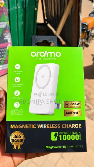 Oraimo Magpower 15 OPB-7102W 10000mah Wireless Magnetic Power Bank
