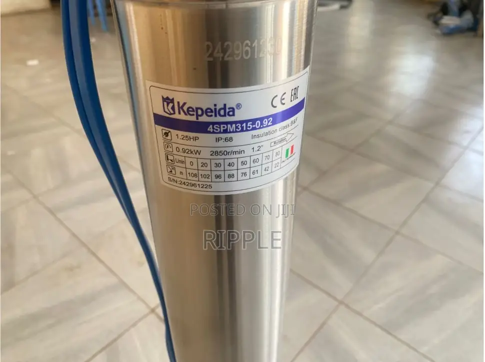 920W Electric Borehole Water Pump – 108m Head | 5,800l/H