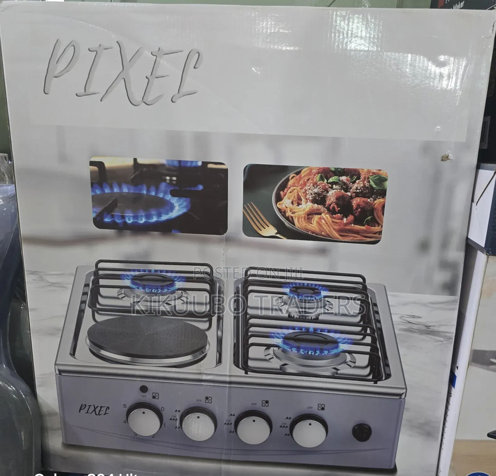 Pixel 3 Gas +1 Electric Table Top Cooker – Auto Ignition (50×50)cm