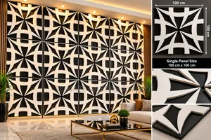 Bold Curved Star Wall Panels