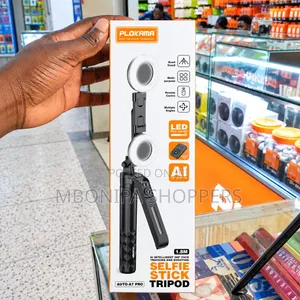 360 Auto Face Tracking Tripod 360° Rotation With Stand Light