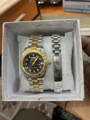 Gold Silver Rolex With Bracelet