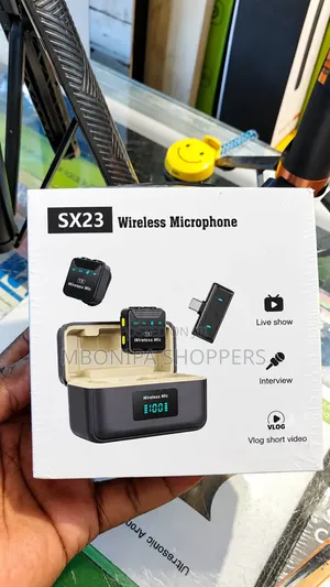 Noise Canceling Mini Wireless Lavalier Lapel Mic for Interview