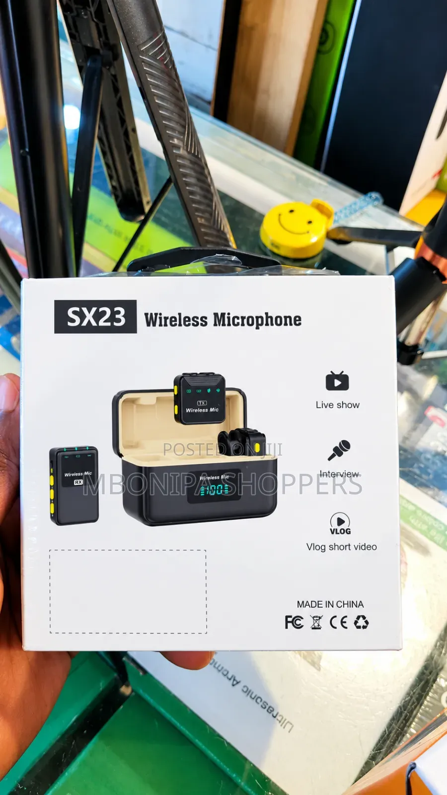 Noise Canceling Mini Wireless Lavalier Lapel Mic for Interview