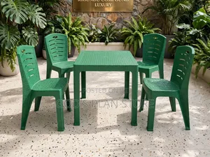 Mostive Matted Plastic Chairs and Plastic Chairs and Table