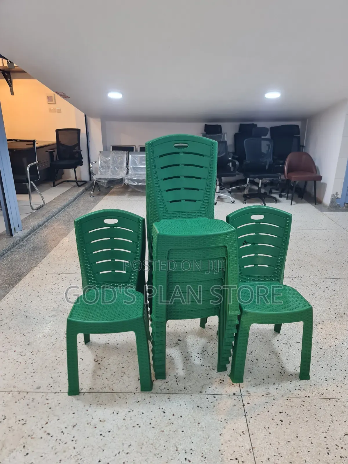 BG-613 Full Plastic Armless Plastic Chairs