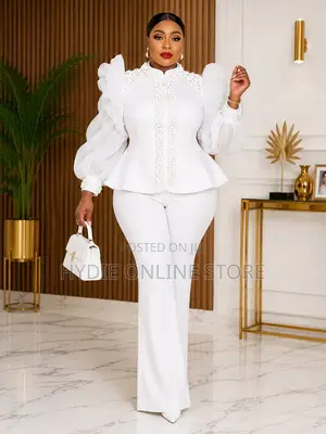 Stoneless Elegant Stylish Net Suit Two Piece