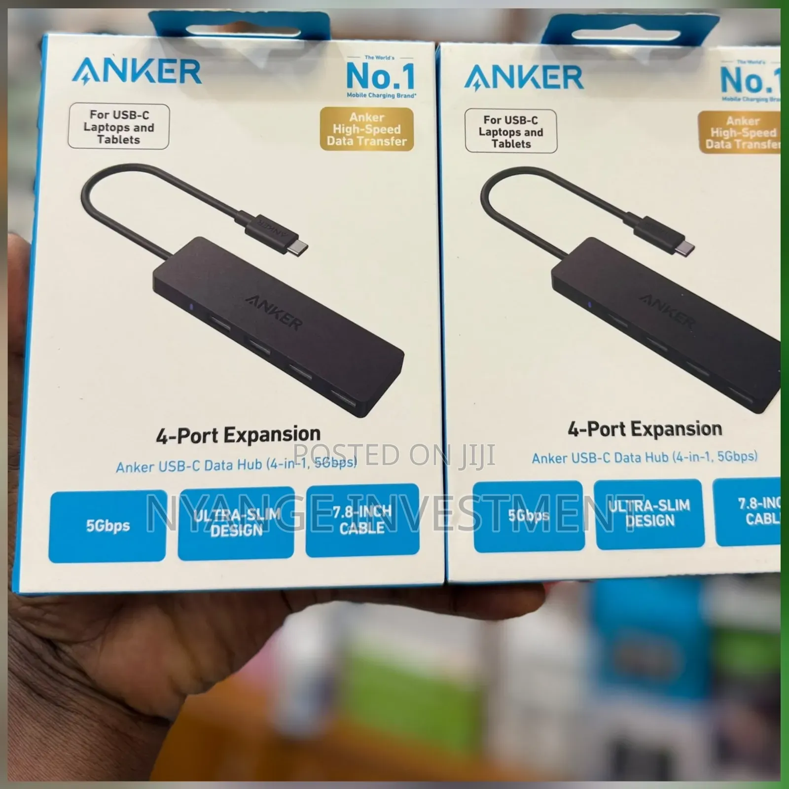 Anker USB-C Data Hub (4-in-1, 5Gbps).