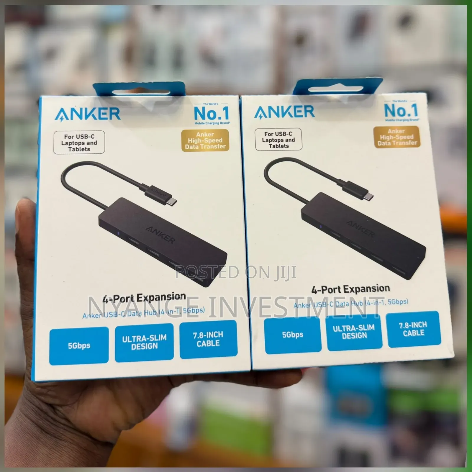 Anker USB-C Data Hub (4-in-1, 5Gbps).